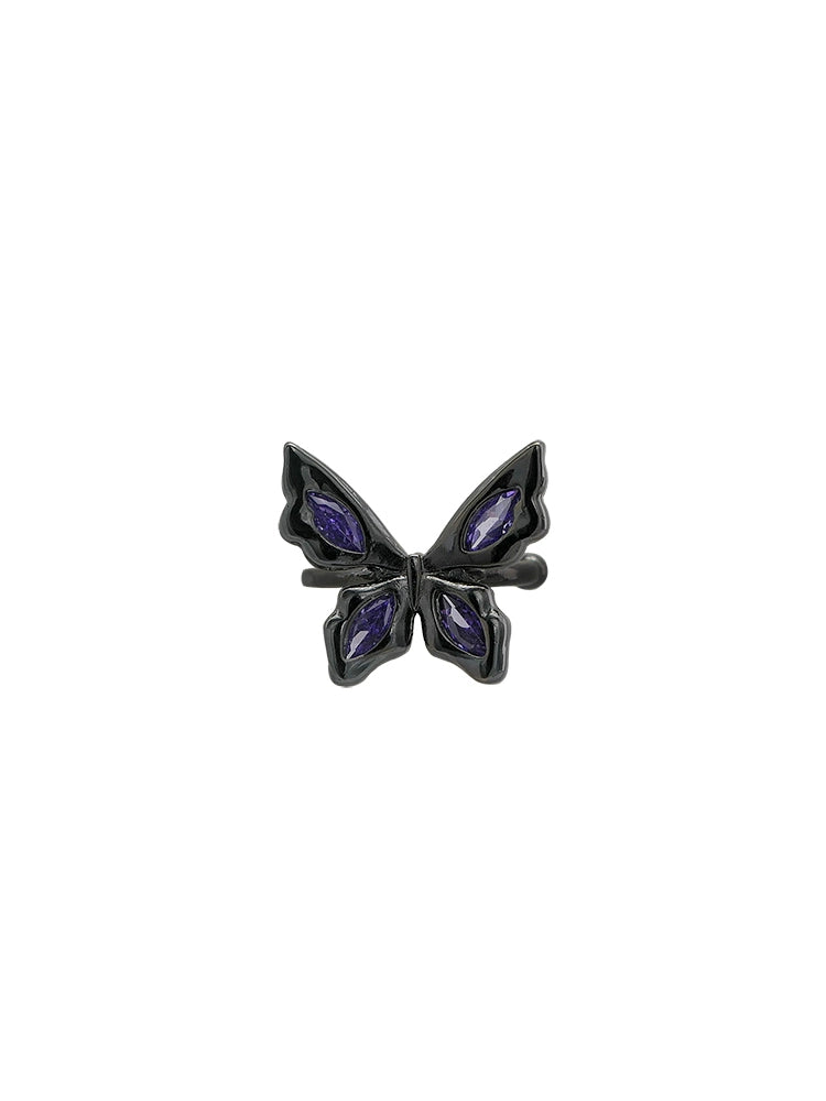 Cold Style Bolo Dark Black Zircon Women Bow